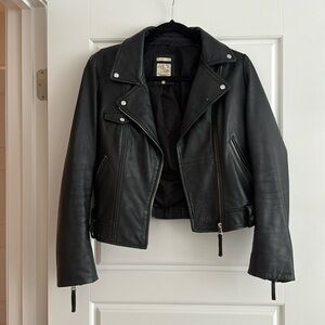 Genuine leather Zara moto jacket